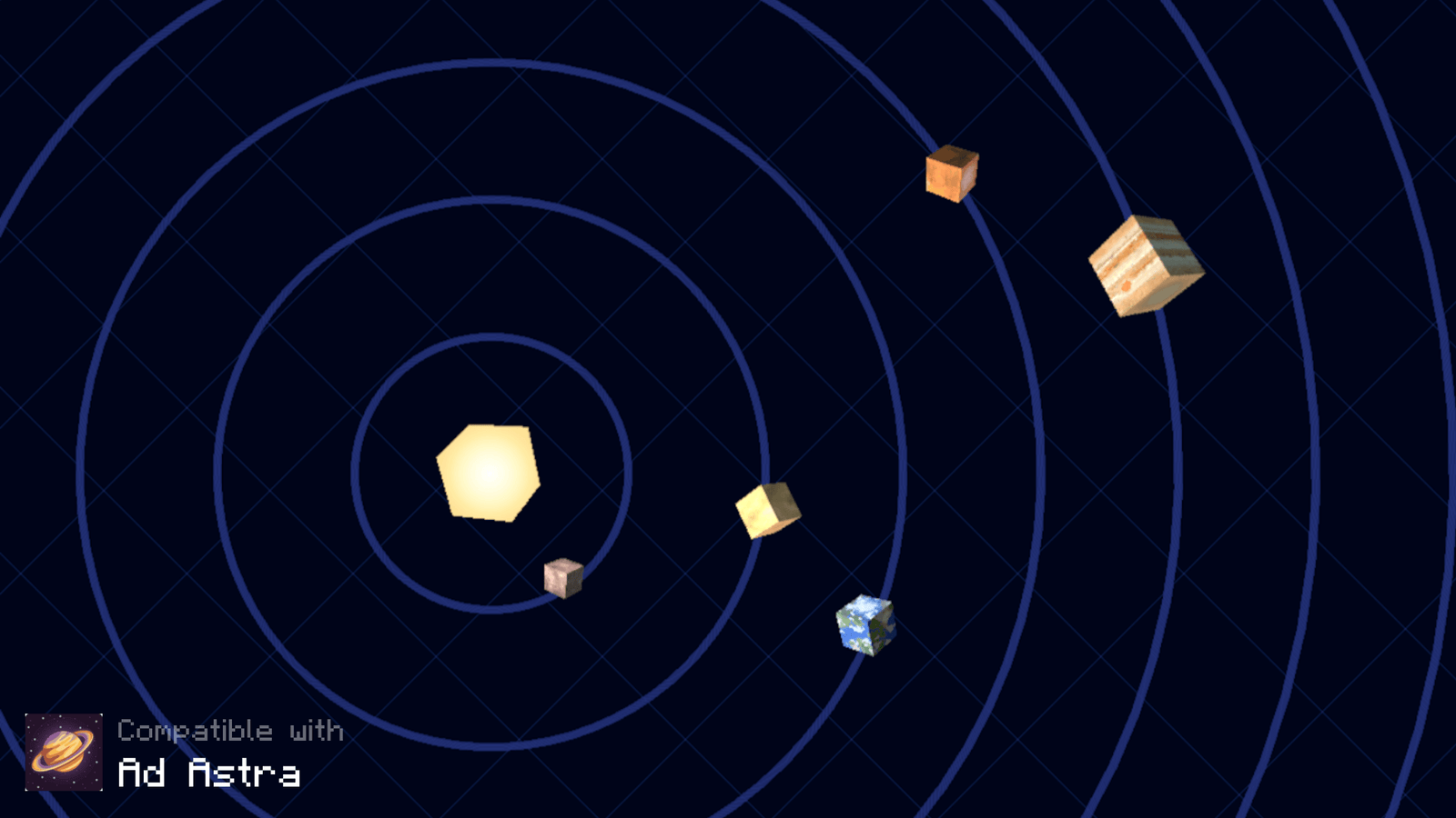 Cubic Sun & Moon themed Minecraft texture pack screenshot 5