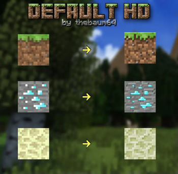 Default HD 512x clean Minecraft texture pack screenshot 4