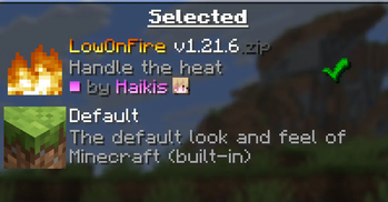 Low On Fire 16x tweaks Minecraft texture pack screenshot 3