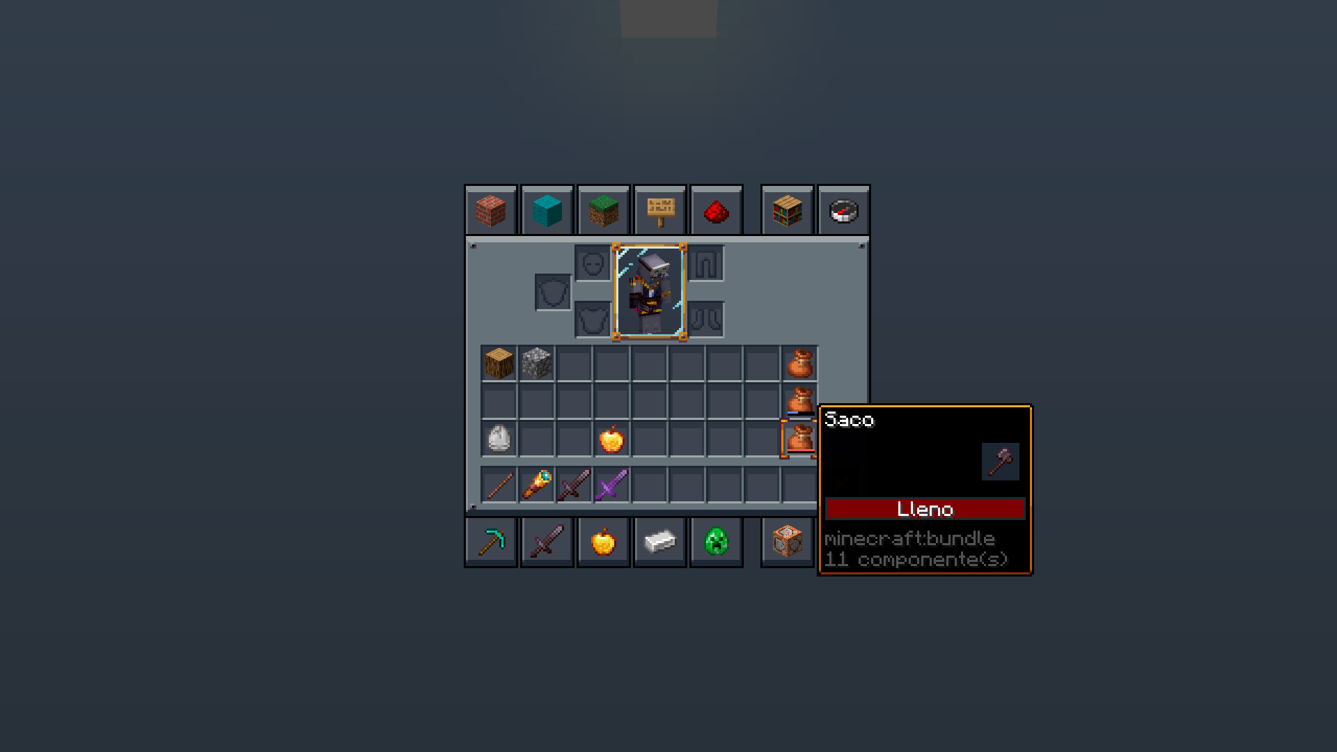 Mandala's GUI - Dark mode vanilla plus Minecraft texture pack screenshot 3