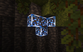 New Glowing Ores gameplay Minecraft texture pack screenshot 4