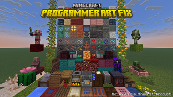 Programmer Art Fix 16x vanilla plus Minecraft texture pack screenshot 2