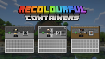 Recolourful Containers GUI + HUD vanilla plus Minecraft texture pack screenshot 3