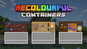Recolourful Containers GUI + HUD vanilla plus Minecraft texture pack screenshot 4