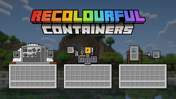 Recolourful Containers GUI + HUD vanilla plus Minecraft texture pack screenshot 5