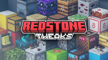 Redstone Tweaks 16x tweaks Minecraft texture pack thumbnail