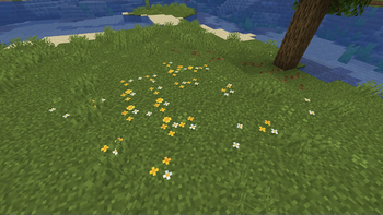 Simple Grass Flowers vanilla plus Minecraft texture pack screenshot 2