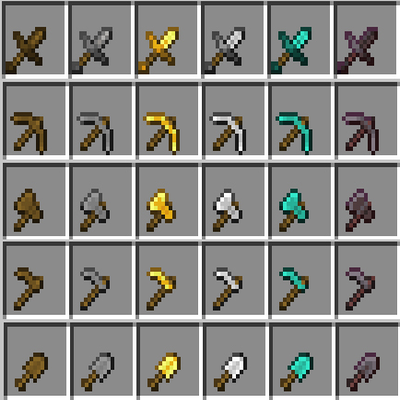 Tiny PVP Swords and Tools pvp Minecraft texture pack thumbnail