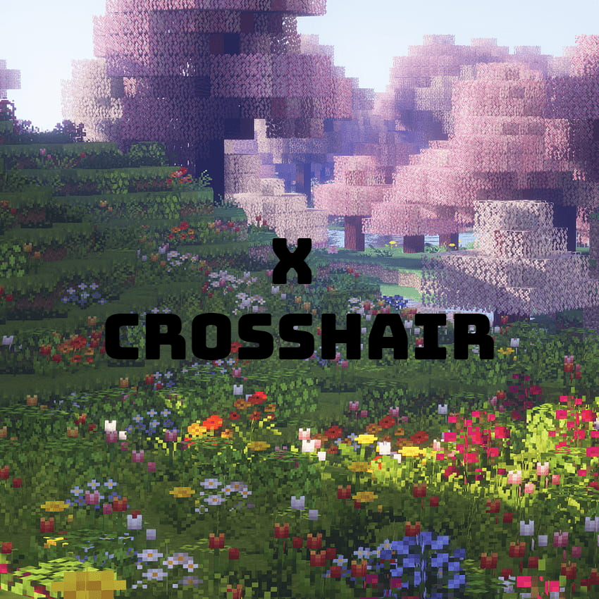 X Crosshair pvp Minecraft texture pack thumbnail