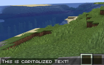Capitalized Font for Minecraft 26.1.2